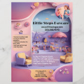 Logo der Kinderkrippe Little Steps Preschool für K Flyer (Vorne)