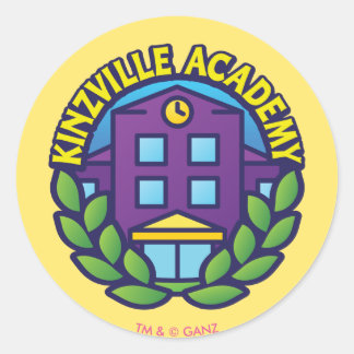 Logo der Kinzville Academy Runder Aufkleber