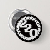 Logo der Kleidungs-220 Button (Vorne & Hinten)