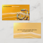 Logo der Künstlerkamera | Lens Light Trails Visitenkarte (Vorne/Hinten)