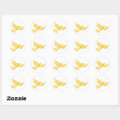 Logo der Liberalen Runder Aufkleber (Blatt)
