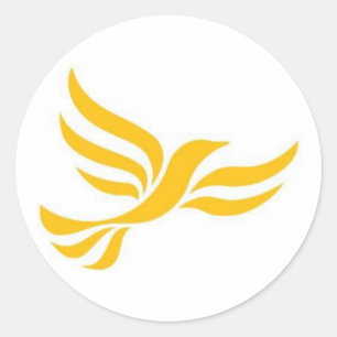 Logo der Liberalen Runder Aufkleber
