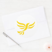 Logo der Liberalen Runder Aufkleber (Umschlag)