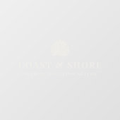 Logo der Marke Coastal Seashell Fensteraufkleber (Blatt)