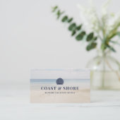 Logo der Marke Coastal Seashell Visitenkarte (Stehend Vorderseite)