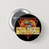 Logo der Mars Science Laboratory-Mission Button (Vorne & Hinten)