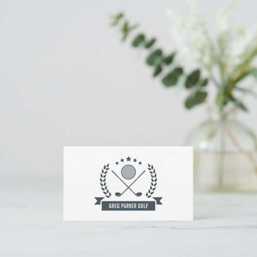 Logo der Meisterschaft | Golf Pro oder Instructor Visitenkarte (Stehend Vorderseite)