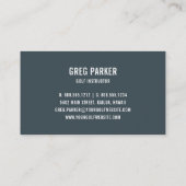 Logo der Meisterschaft | Golf Pro oder Instructor Visitenkarte (Rückseite)