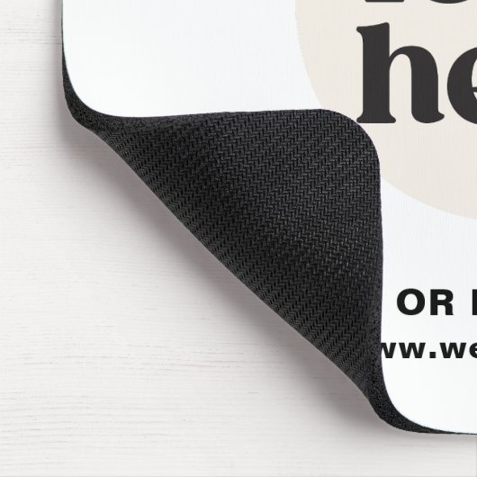 Logo der Minimalistischen benutzerdefinierten Text Mousepad (Ecke)