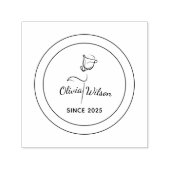 Logo der Minimalistischen Signature-Line-Art-Marke Permastempel (Design)