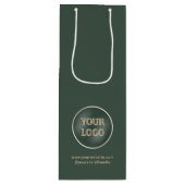 Logo der Minimalistischen Werbefirma Geschenktüte Für Weinflaschen (Vorderseite)