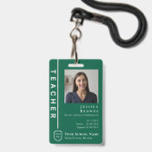Logo der "Moderne Studentin/Lehrerin für grünes Fo Ausweis (Vorderseite mit Lanyard)