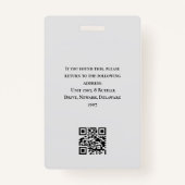 Logo der "Moderne Studentin/Lehrerin für grünes Fo Ausweis (Rückseite)