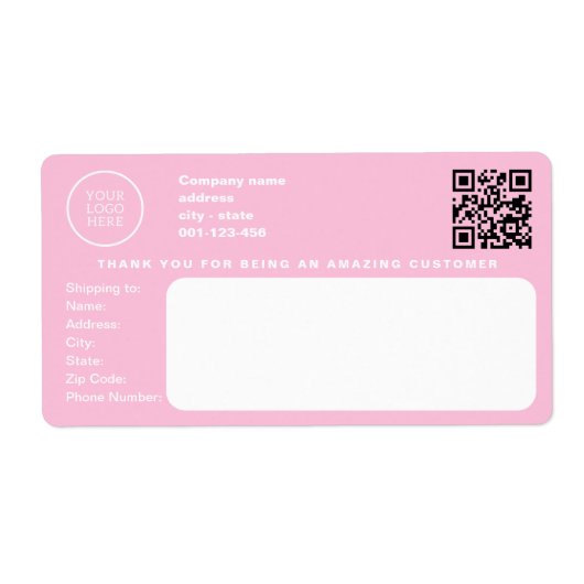 Logo der modernen Firma Corporate Pink (Vorne)