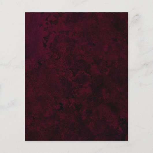 Logo der Muschel in bordeauxfarbenem Design Flyer (Hinten)