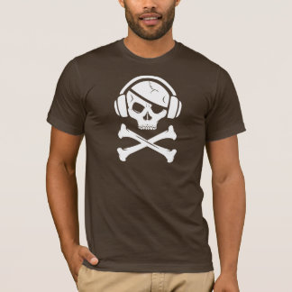 Logo der Musik-Piraten-Piraterie Anti-RIAA T-Shirt