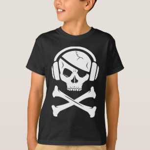 Logo der Musik-Piraten-Piraterie Anti-RIAA T-Shirt