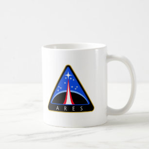 Logo der NASAs Ares Rocket Kaffeetasse