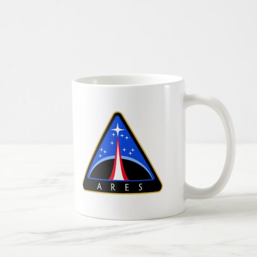 Logo der NASAs Ares Rocket Kaffeetasse (Rechts)