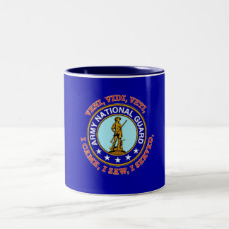 Logo der Nationalgarde Zweifarbige Tasse