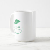Logo der natürlichen Schönheitspflege Kaffeetasse (Vorderseite Links)
