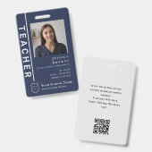 Logo der Navy Blue Foto School für moderne Schüler Ausweis (Vorder- & Rückseite)