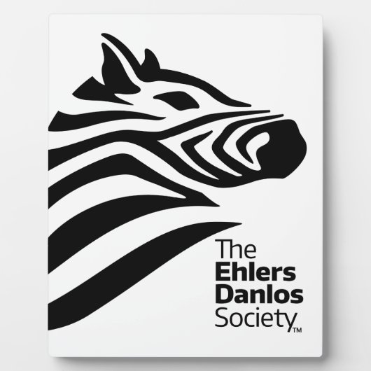Logo der offiziellen Ehlers-Danlos-Gesellschaft Fotoplatte (Vorderseite)