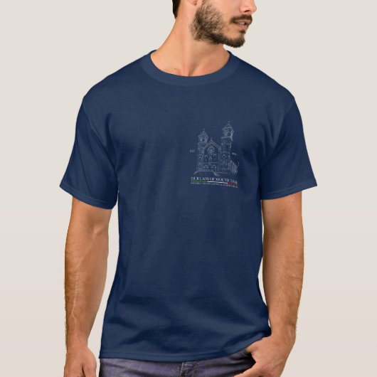 Logo der OLMC Line (ver. 2) Men T - Shirt Navy (Vorderseite)