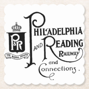 Logo der Philadelphia and Reading Railroad Untersetzer