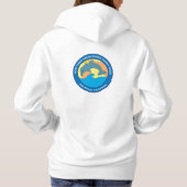 Logo der Point Fermin-Grundschule Weiß Hoodie (Rückseite)