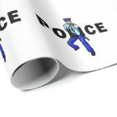 Logo der Polizei Geschenkpapier (Rolleneckpunkt)