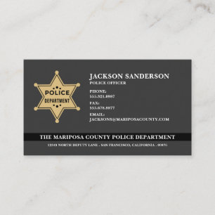 Logo der Polizeibehörde Sheriff für Rechtsdurchset Visitenkarte