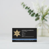 Logo der Polizeibehörde Sheriff für Rechtsdurchset Visitenkarte (Stehend Vorderseite)