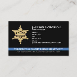 Logo der Polizeibehörde Sheriff für Rechtsdurchset Visitenkarte