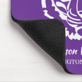 Logo der Purple Tigers Schule Maskottchen Mousepad (Ecke)