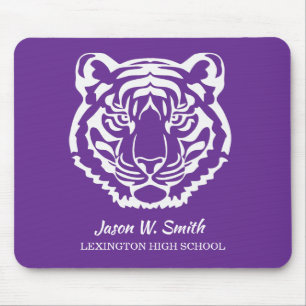Logo der Purple Tigers Schule Maskottchen Mousepad
