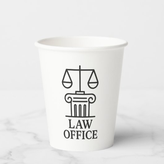 Logo der Rechtsanwaltskammer Pappbecher (Vorderseite)