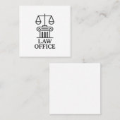 Logo der Rechtsanwaltskammer Quadratische Visitenkarte (Vorne/Hinten)