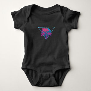 Logo der Retro-Palme Baby Strampler
