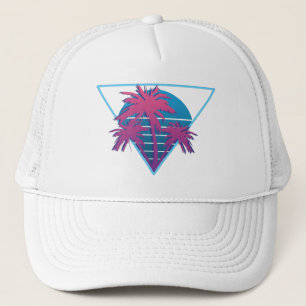 Logo der Retro-Palme Truckerkappe