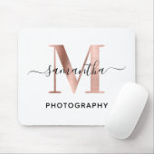Logo der Rose Gold M Monogram Mousepad (Mit Mouse)