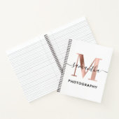 Logo der Rose Gold M Monogram Notizblock (Innenseite)