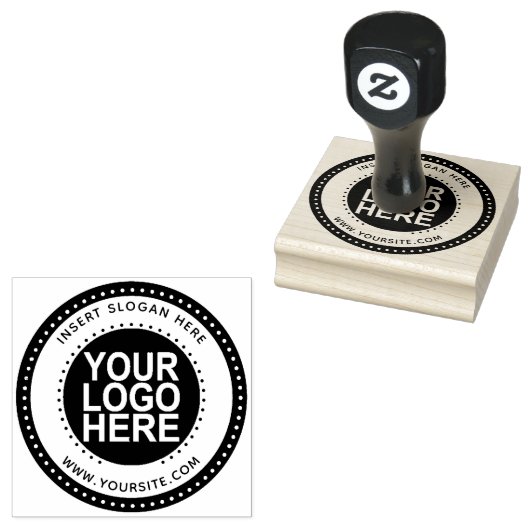 Logo der Round-Custom-Company Gummistempel (Stempel)