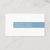 Logo der Säule | Hintergrund aus blauem Marmor Visitenkarte (Rückseite)