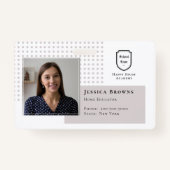 Logo der Schule für das Foto von Schülern und Schü Ausweis (Vorderseite)