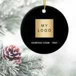 Logo der schwarzen Firma Keramik Ornament<br><div class="desc">Ein klassischer schwarzer Hintergrund. Personalisieren und fügen Sie Ihr Unternehmen,  Firmenlogo und einen Text. Wenn Sie es ohne Text gewollt haben,  löschen Sie mit der Backspace-Taste.</div>