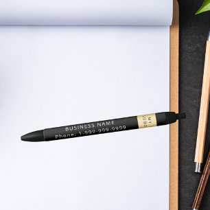 Logo der schwarzen Firma Kugelschreiber