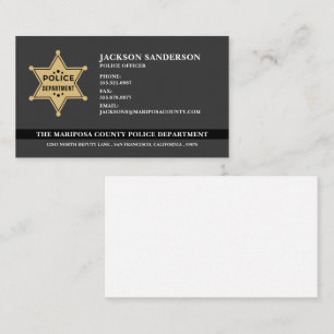 Logo der Sheriff-Polizeiabteilung Visitenkarte