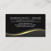 Logo der Sicherheitskamera | Metallisch Visitenkarte (Rückseite)