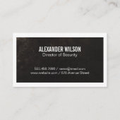 Logo der Sicherheitskamera Visitenkarte (Rückseite)